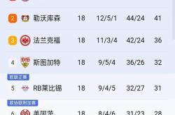 欧洲联赛争夺激烈，排名有变化