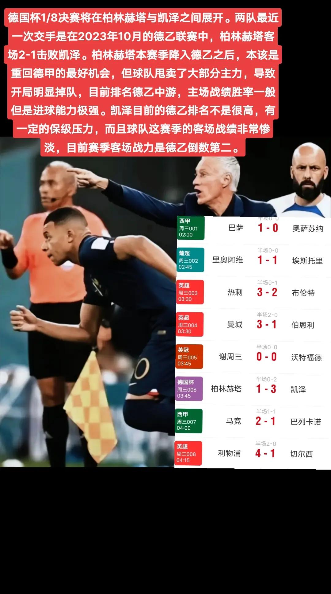 包含美因茨战平柏林赫塔，双方战绩均衡的词条