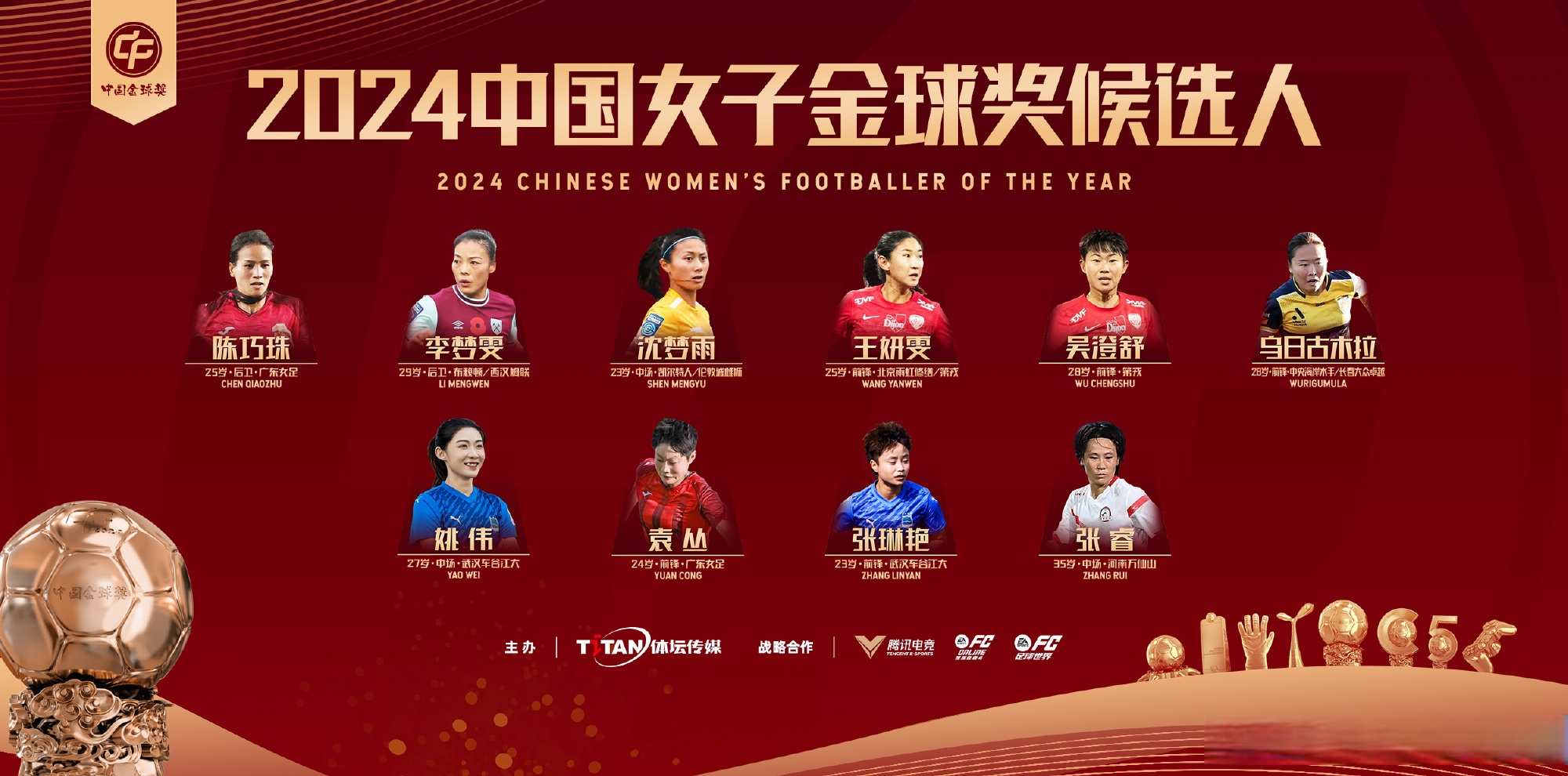 全明星阵容！女足比赛汇聚天才