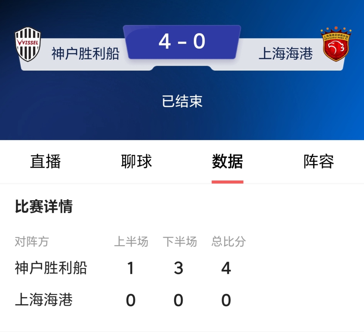 包含上海上港主场失利，积分榜排名下滑的词条